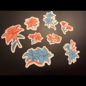 Pretty floral sticker set